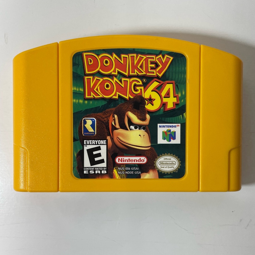 Donkey Kong N64 Nintendo 64 Donkey Kong (Yellow) Authentic VGUC